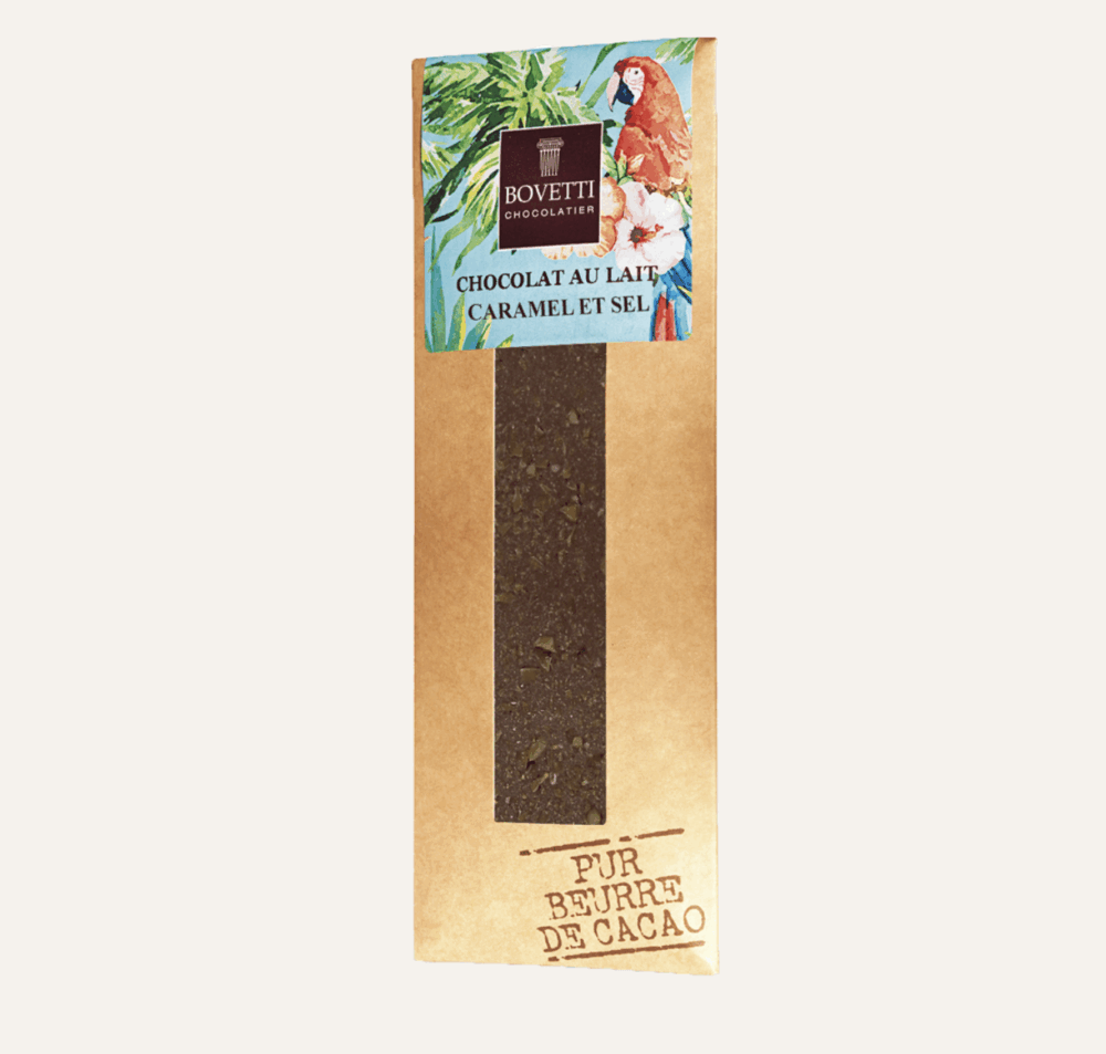 Mini tablette chocolat lait caramel