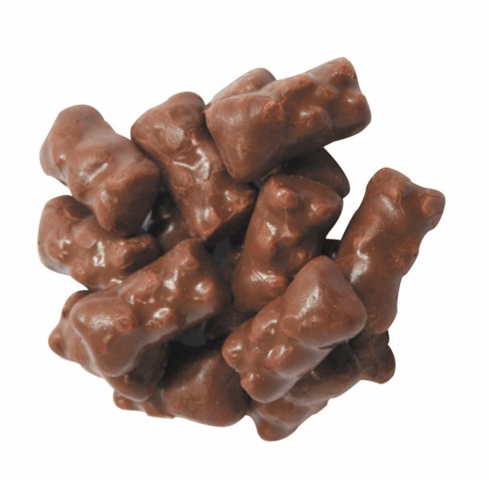 Vanilla and milk chocolate marshmallow teddy bear